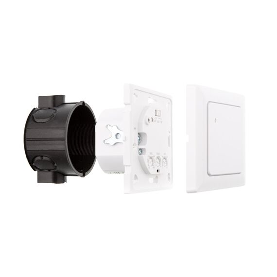 HUBER Motion 8 HF Hochfrequenz Bewegungsmelder UP 180° - LED geeignet, Radar Sensor inkl. Rahmen, 3-Draht-Technik mit Relais