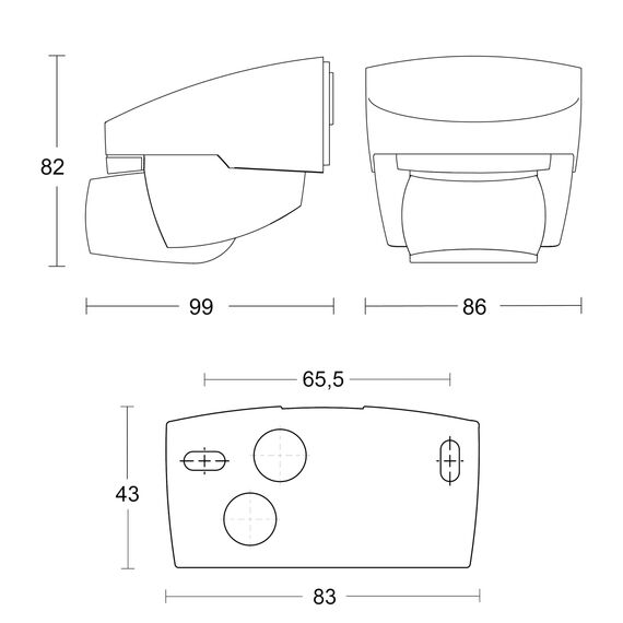 Steinel Bewegungsmelder IS 140-2 weiß, 140° Bewegungsensor, max. 14 m Reichweite, Innen und Außen, IP54