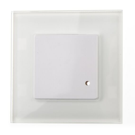 HUBER Motion 7 HF Hochfrequenz Bewegungsmelder UP180° - LED geeignet, Sensor inkl. Glasrahmen, 3-Draht-Technik mit Relais