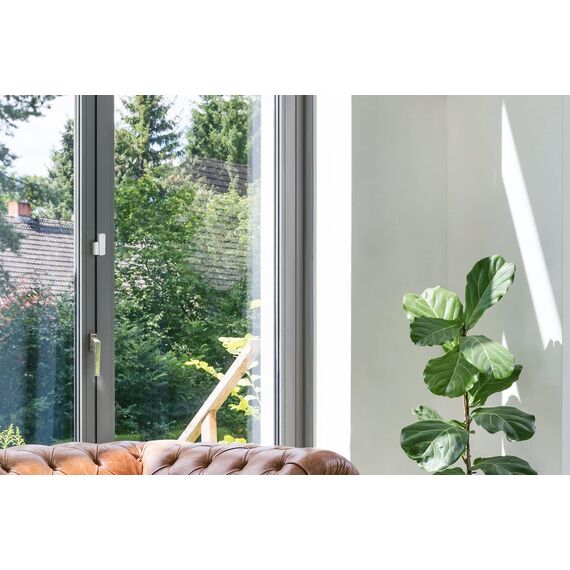 Bosch Smart Home Tür-/Fensterkontakt II Plus, Einbruchschutz mit smartem Sensor zur Erschütterungserkennung, kompatibel mit Amazon Alexa und Google Assistant, weiß