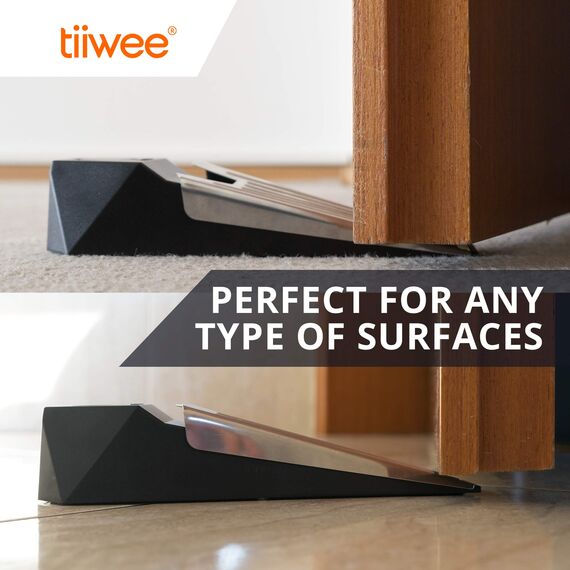tiiwee Alarm Türstopper Türalarm Einbruchschutz 110dB - 2er Set mit Batterien