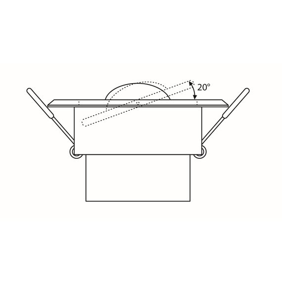 SEBSON Bewegungsmelder Innen, Unterputz Decken Montage, programmierbar, Infrarot Sensor, Reichweite 3-8m / 360°, LED geeignet, schwenkbar, 3-Draht