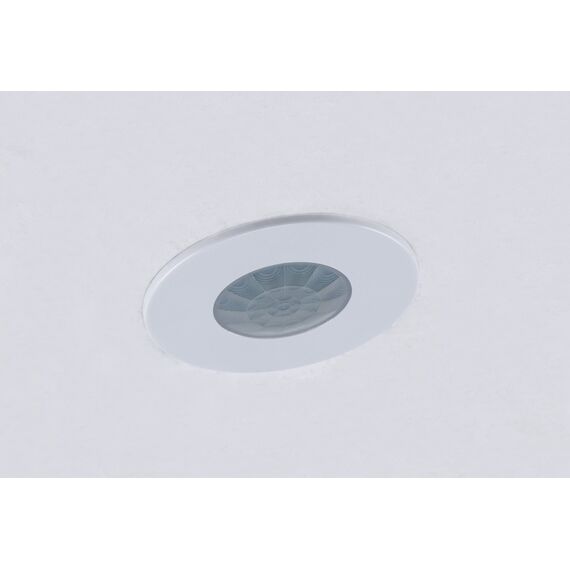 ChiliTec Bewegungsmelder IP65 Decke Einbau Unterputz 360° Deckenbewegungsmelder Innen Aussen Feuchtraum Led Geeignet Weiß
