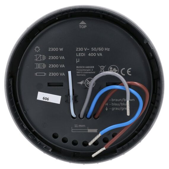 Busch-Jaeger 6851/22-133 Busch-Wächter® PRO 220° BT Bewegungsmelder mit Steuerung via Bluetooth App Flexible Montage Alusilber 2CKA006800A3073