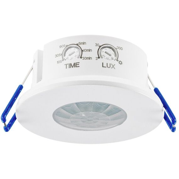 ChiliTec Bewegungsmelder IP65 Decke Einbau Unterputz 360° Deckenbewegungsmelder Innen Aussen Feuchtraum Led Geeignet Weiß