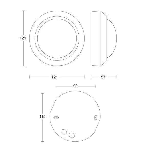 Steinel Bewegungsmelder IS 360-3 weiß, 2000 W Schaltlast, 360° PIR Sensor, 12 m Reichweite, LED geeignet, Deckenmontage