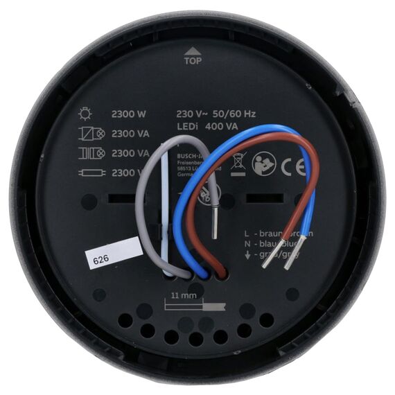 Busch-Jaeger 6851/22-136 Busch-Wächter® PRO 220° BT Bewegungsmelder mit Steuerung via Bluetooth App Flexible Montage Edelstahl 2CKA006800A3079