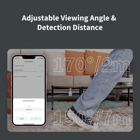 Aqara Bewegungsmelder P1 mit Lichtsensor 2er Pack, 5 Jahre Akkulaufzeit, 170° Erfassungswinkel, Zigbee 3.0, Erkennungs-Zeitlimit 1–200s, kompatibel mit HomeKit, Alexa... Aqara Hub erforderlich