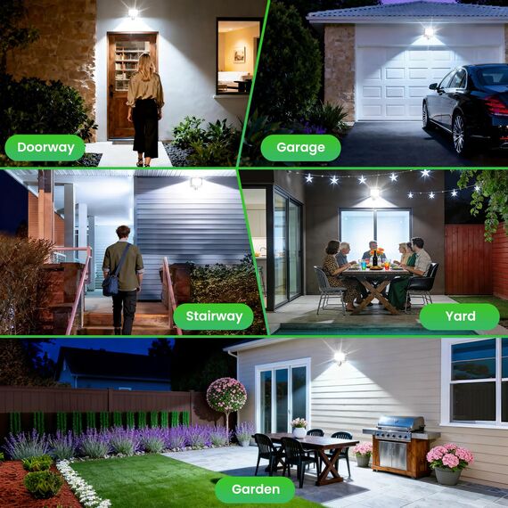 CLY Led Strahler mit Bewegungsmelder Außen, 35W 3000LM Außenstrahler 6500K Kaltweiß LED Fluter Superhell Außenleuchte IP66 Wasserdicht Flutlicht Scheinwerfer Aussen für Garten Garage Hinterhof