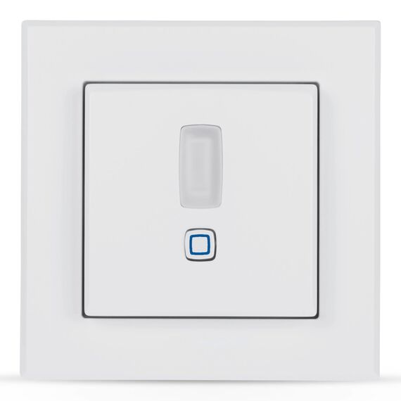 Homematic IP Smart Home Bewegungsmelder im 55er-Rahmen – innen, Zubehör für Smart Home mit App-Funktion, für Alarmlösung, schaltet Leuchten, Wandschalter, Energie sparen, 156242A0