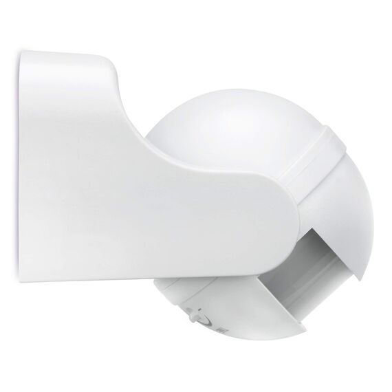 conecto Infrarot Bewegungsmelder innen+außen Aufputz Wand LED 180° schwenkbar neigbar IP44 Dämmerungssensor (1 Stück), weiß