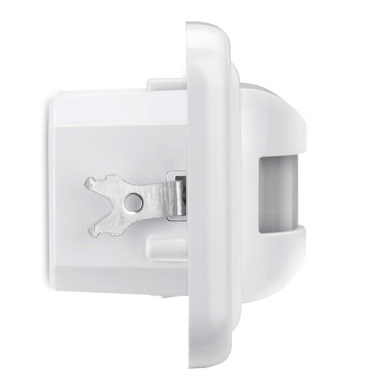 conecto Infrarot Bewegungsmelder Unterputz Wandmontage innen Lichtschalter LED 160° IP20 Dämmerungssensor (2er Set), weiß