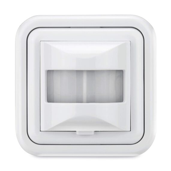 conecto Infrarot Bewegungsmelder Unterputz Wandmontage innen Lichtschalter LED 160° IP20 Dämmerungssensor (2er Set), weiß
