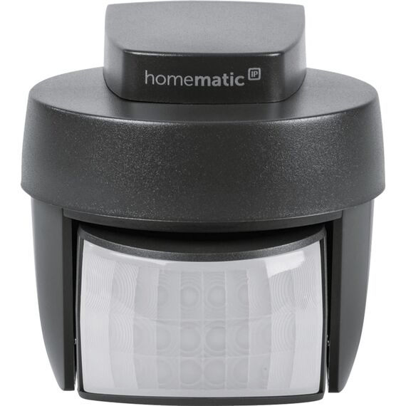Homematic IP Smart Home Bewegungsmelder mit Dämmerungssensor – außen, anthrazit, Zubehör für Smart Home, Bewegungserkennung, schaltet Leuchten, Energie sparen, 156227A0