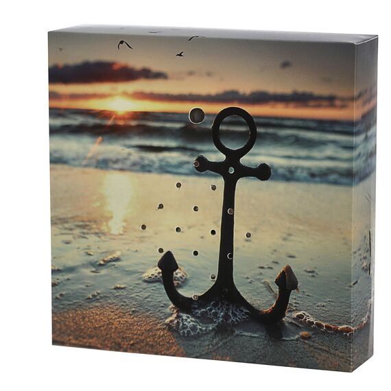 Soundbox 4er Set Bewegungssensor | 12x12x3,5cm Pappe Kunststoff | Meditationssound Wellenrauschen Möwengesang (1 x 4er Set Soundbox)