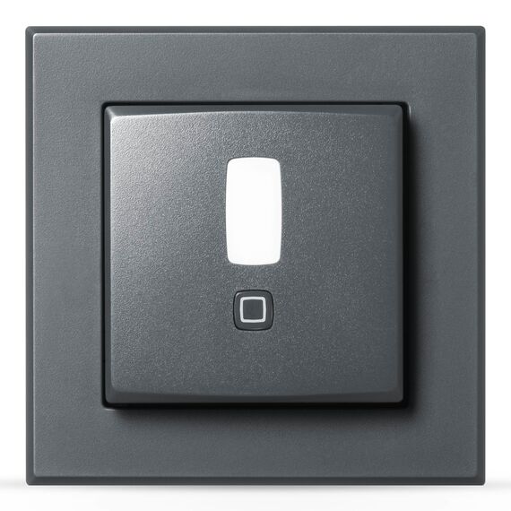 Homematic IP Smart Home Bewegungsmelder im 55er-Rahmen – innen, anthrazit, Zubehör für Smart Home mit App-Funktion, für Alarmlösung, schaltet Leuchten, Wandschalter, Energie sparen, 159903A0