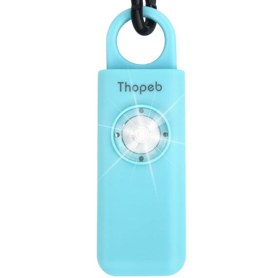 Der Original Persönlicher Alarm Für Frauen, Originale Selbstverteidigungs-Schlüsselanhänger für Damen, persönlicher Alarm, von der Polizei empfohlen, LED-Stroboskoplicht, 130 dB Sirene (Azure)