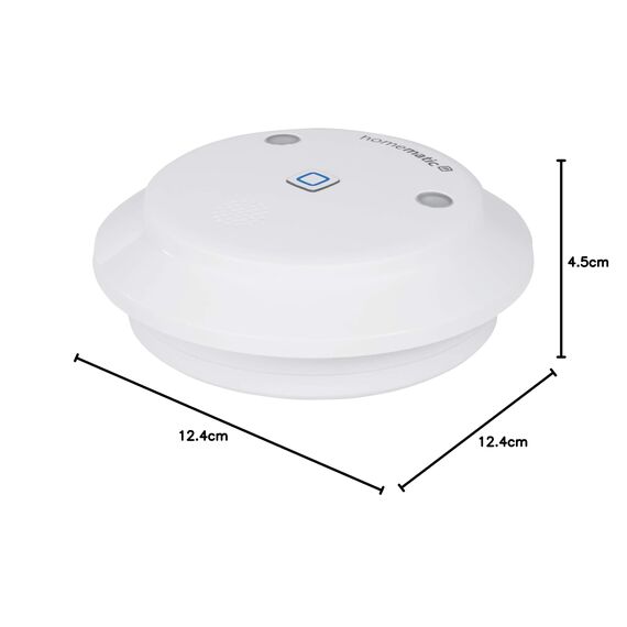 Homematic IP Alarmsirene, Smart Home, kabellose Funk-Innensirene mit App-Funktion warnt hörbar, sichtbar und per Push-Nachricht, 153825A0