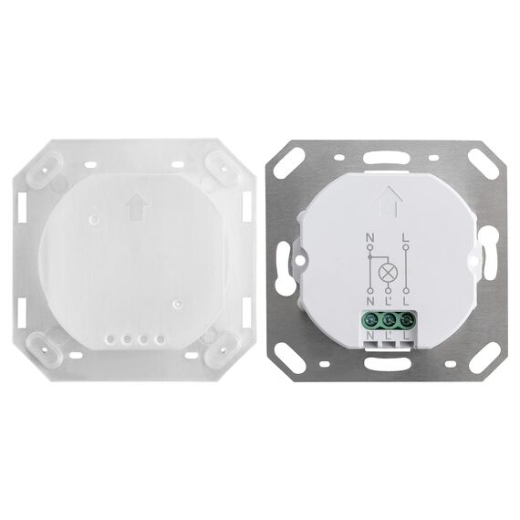 SEBSON Bewegungsmelder Außen IP65-2er Set - Unterputz, LED geeignet, Wand Montage, IR Bewegungssensor programmierbar - Sensor 10m/190° 3-Draht - Weiß
