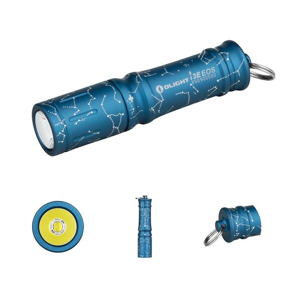 OLIGHT I3E EOS Mini LED Taschenlampe Schlüsselanhänger 90 Lumen und 44m Reichweite, kleine Flashlight Schlüsselbund Handlampe Wasserdicht IPX8, AAA Batterie, für Camping Summer Palm