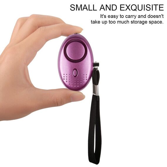 Notfall Persönlicher Alarm [3er Pack] Qoosea Scream Safesound Alarm 140dB LED Taschenlampe für Kinder/Frauen/Senioren/Student Self Defense Schutz Gesichert (Lila)