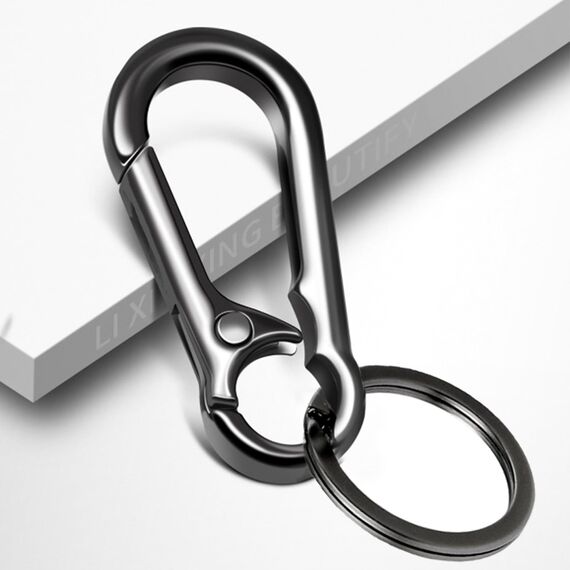 KMKANPO 4 Stück karabinerhaken klein,karabinerhaken schlüsselanhänger,schlüssel karabiner,Carabiner Schlüsselanhänger,Schlüsselring mit Karabiner,für Schlüssel, Rucksäcke und Charms,Autoschlüssel
