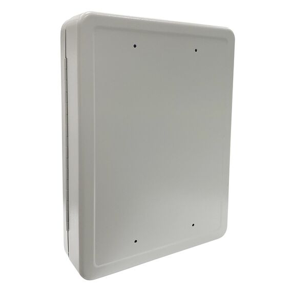 ARREGUI PLL160 Schlüsselschrank | Schlüsselkasten | Schlüsselbox aus lackiertem Stahl | Abschließbar mit 160 Haken und Schlüsselschloss | inkl. 160 beschriftbare Schlüsselanhänger | 37x28x8 cm | Grau