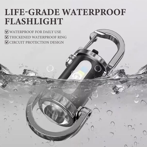 TaimeiMao 1200LM Superhelle Mini-Schlüsselanhänger, Superhelle Mini Led Taschenlampe, Taschenlampe LED Aufladbar, taschenlampe Wasserdicht für Haushalt Auto Outdoorarbeit Reisen Camping