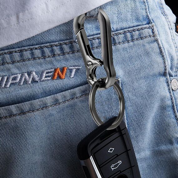 KMKANPO 4 Stück karabinerhaken klein,karabinerhaken schlüsselanhänger,schlüssel karabiner,Carabiner Schlüsselanhänger,Schlüsselring mit Karabiner,für Schlüssel, Rucksäcke und Charms,Autoschlüssel