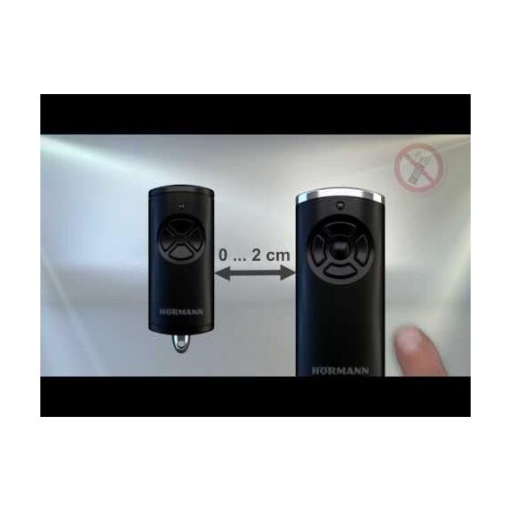 Hörmann Handsender HSE4 868-BS Struktur Chrom schwarz SW-Eu