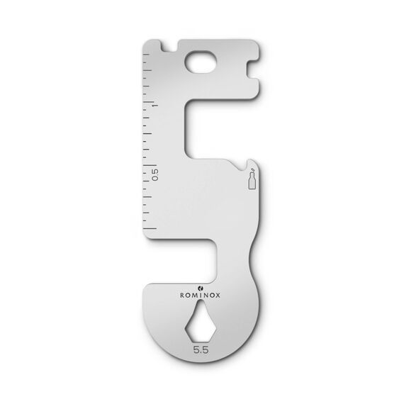 Geschenkartikel: ROMINOX Shop Tool // Smart, 11 Funktionen, Keytool Schlüsselanhänger, Einkaufswagenlöser, Edelstahl Multitool, Multifunktionswerkzeug, Kleinigkeit für Adventskalender