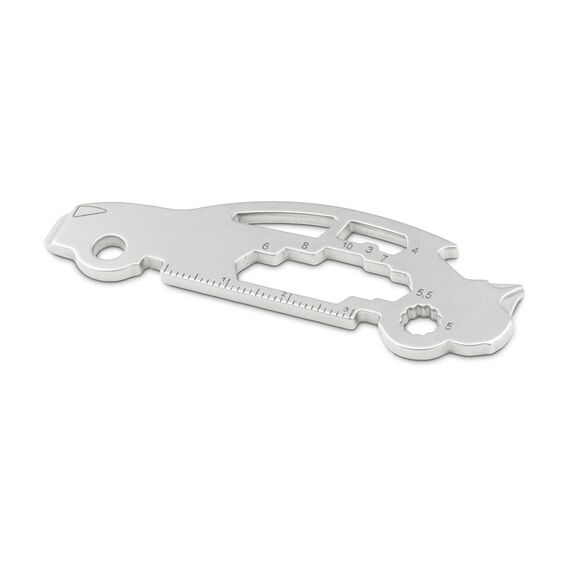 Geschenkartikel: ROMINOX Key Tool // Auto/Car, 18 Funktionen, Keytool Schlüsselanhänger, Flaschenöffner, Edelstahl Multitool, Multifunktionswerkzeug, Führerschein, Kleinigkeit für Adventskalender