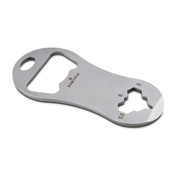 Geschenkartikel: ROMINOX Shop Tool // Allrounder – 8 Funktionen, Einkaufswagenlöser mit Zusatzfunktionen, Edelstahl Keytools, Multifunktionswerkzeug, Kleinigkeit für Adventskalender