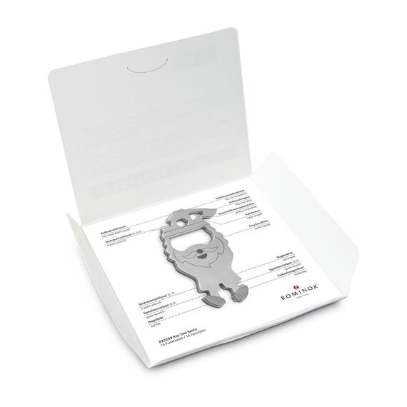 Geschenkartikel: ROMINOX Key Tool // Santa Frohe Weihnachten, Weihnachtsmann, 15 Funktionen, Keytool Schlüsselanhänger, Einkaufswagenlöser, Multitool, Multifunktionswerkzeug für Adventskalender