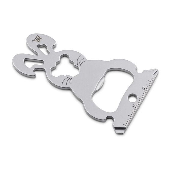 Geschenkartikel: ROMINOX Key Tool // Lucky Charm Frohe Ostern, 19 Funktionen, Keytool Schlüsselanhänger, Einkaufswagenlöser, Edelstahl Multitool, Multifunktionswerkzeug