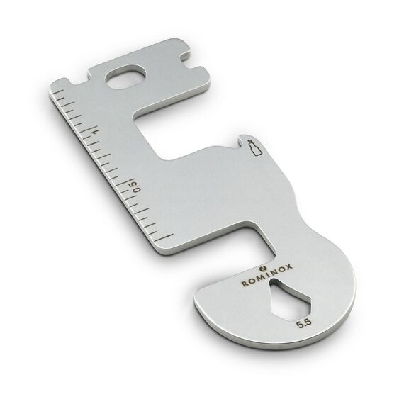 Geschenkartikel: ROMINOX Shop Tool // Smart, 11 Funktionen, Keytool Schlüsselanhänger, Einkaufswagenlöser, Edelstahl Multitool, Multifunktionswerkzeug, Kleinigkeit für Adventskalender
