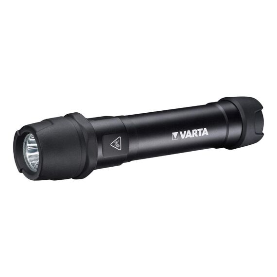 Varta Indestructible 1 Watt LED F30 Taschenlampe/Arbeitsleuchte (inkl. 6 Longlife Power AA Batterien, kratzfestes und spritzwassergeschütztes Gehäuse)