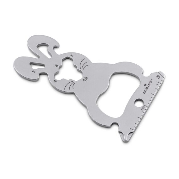 Geschenkartikel: ROMINOX Key Tool // Lucky Charm Osterglück, Ostern, 19 Funktionen, Keytool Schlüsselanhänger, Einkaufswagenlöser, Edelstahl Multitool, Multifunktionswerkzeug