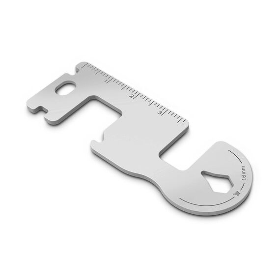 Geschenkartikel: ROMINOX Shop Tool // Smart, 11 Funktionen, Keytool Schlüsselanhänger, Einkaufswagenlöser, Edelstahl Multitool, Multifunktionswerkzeug, Kleinigkeit für Adventskalender
