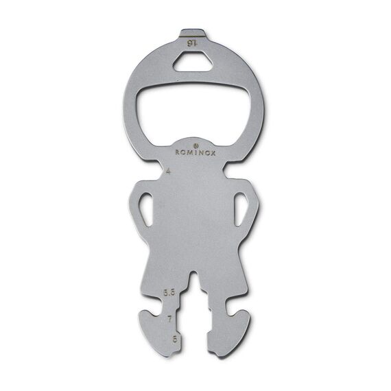 Geschenkartikel: ROMINOX Shop Tool // Best Buddy – 11 Funktionen, Einkaufswagenlöser mit Zusatzfunktionen, Edelstahl Keytools, Multifunktionswerkzeug, Kleinigkeit für Adventskalender