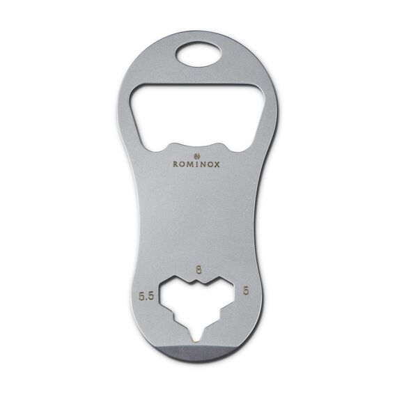 Geschenkartikel: ROMINOX Shop Tool // Allrounder – 8 Funktionen, Einkaufswagenlöser mit Zusatzfunktionen, Edelstahl Keytools, Multifunktionswerkzeug, Kleinigkeit für Adventskalender