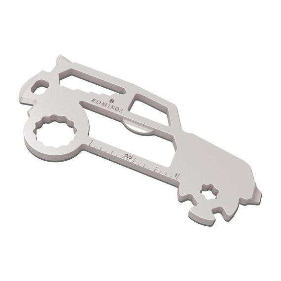 Geschenkartikel: ROMINOX Key Tool // SUV, 19 Funktionen, Keytool Schlüsselanhänger, Edelstahl Multitool, Multifunktionswerkzeug, Kleinigkeit für Adventskalender