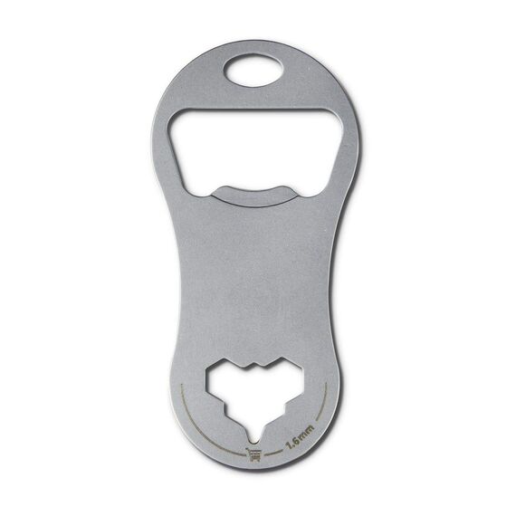 Geschenkartikel: ROMINOX Shop Tool // Allrounder – 8 Funktionen, Einkaufswagenlöser mit Zusatzfunktionen, Edelstahl Keytools, Multifunktionswerkzeug, Kleinigkeit für Adventskalender