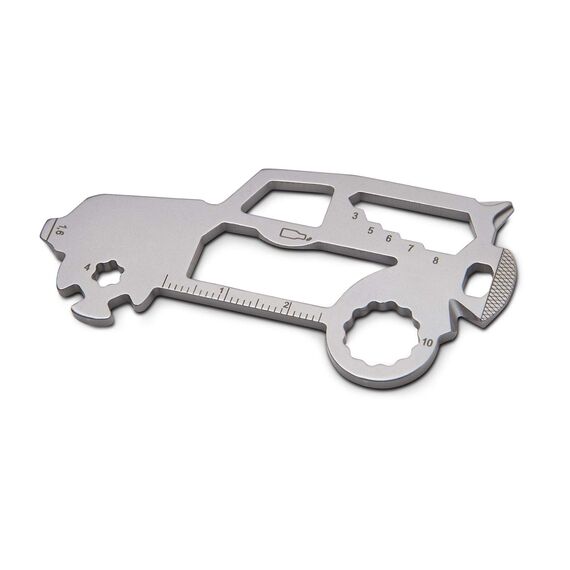 Geschenkartikel: ROMINOX Key Tool // SUV, 19 Funktionen, Keytool Schlüsselanhänger, Edelstahl Multitool, Multifunktionswerkzeug, Kleinigkeit für Adventskalender