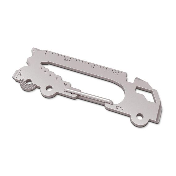 Geschenkartikel: ROMINOX Key Tool, Truck, 22 Funktionen, Keytool Schlüsselanhänger LKW, Edelstahl Multitool, Multifunktionswerkzeug, Kleinigkeit für Adventskalender