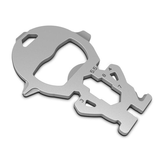 Geschenkartikel: ROMINOX Key Tool // Little Genius,13 Funktionen, Keytool Schlüsselanhänger, Edelstahl Multitool, Multifunktionswerkzeug, auf Reisen oder im Urlaub, Kleinigkeit für Adventskalender