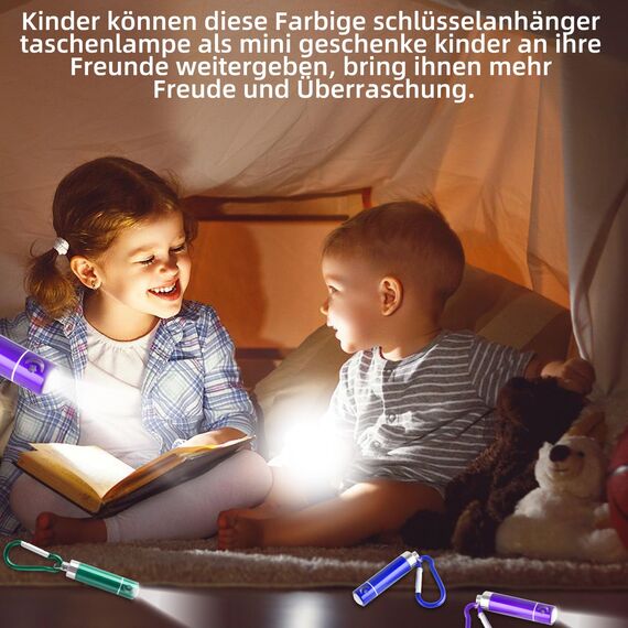 Indrnif 14 Stück Mini LED Taschenlampe,Mini Taschenlampe Schlüsselanhänger,Taschenlampe Kinder mit Schlüsselanhänger,Kinder Handlampe Mini Taschenlampe Geschenke für Mitgebsel Kindergeburtstag