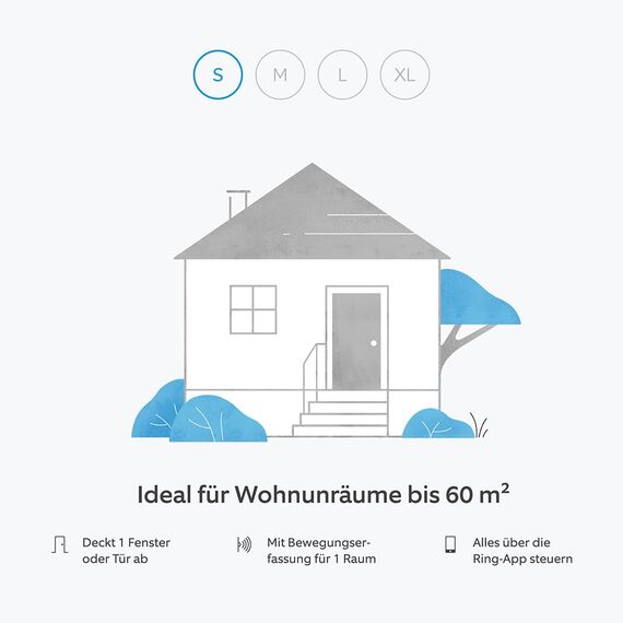 Ring Alarm-Set - S | Alarmanlage für Haus & Wohnung mit WLAN und Sensoren | Alarm-Benachrichtigungen direkt auf dein Smartphone | haustierfreundlich | Funktioniert mit Alexa