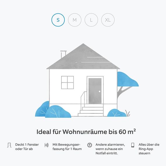 Ring Alarm-Set - S mit Außensirene | Alarmanlage für Haus & Wohnung mit WLAN und Sensoren | Alarm-Benachrichtigungen direkt auf dein Smartphone | haustierfreundlich | Alexa-kompatibel