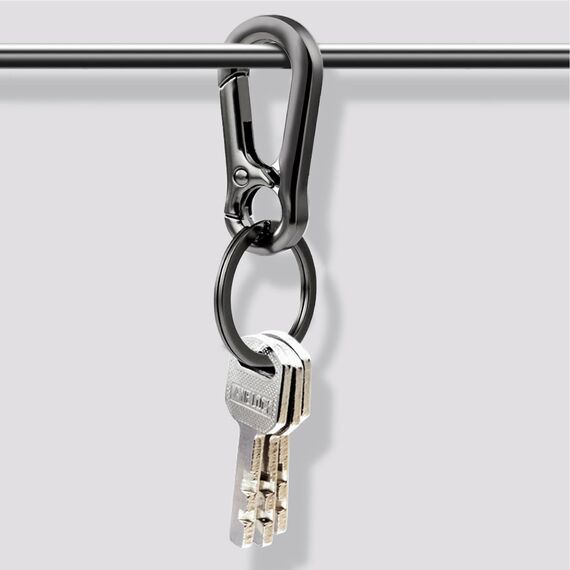 KMKANPO 8 Stück karabinerhaken klein,karabinerhaken schlüsselanhänger,schlüssel karabiner,Carabiner Schlüsselanhänger,Schlüsselring mit Karabiner,für Schlüssel, Rucksäcke und Charms,Autoschlüssel